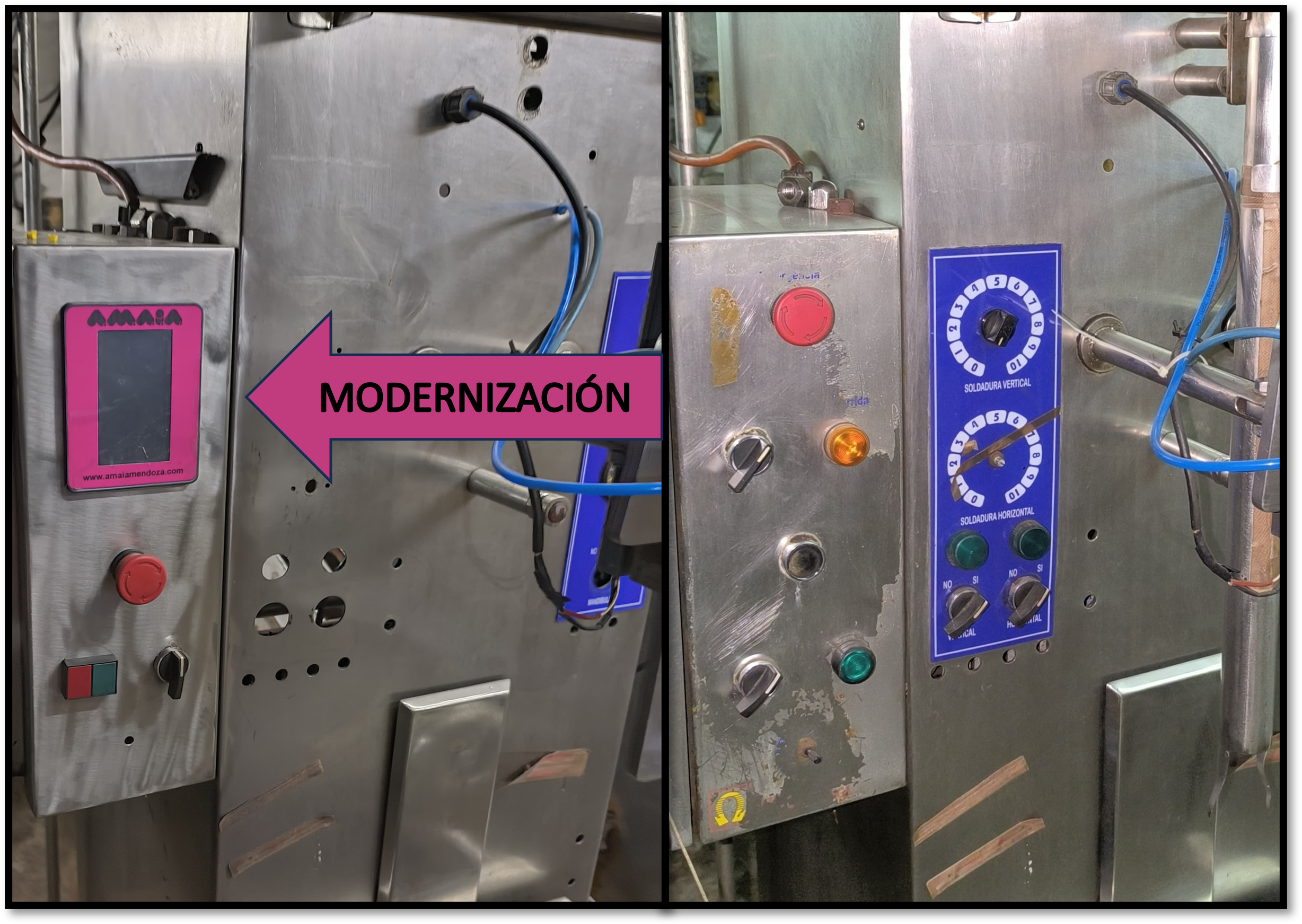 Sistema industrial modernizado por A.M.A.I.A.